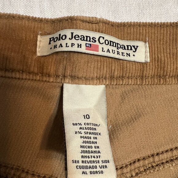 Ralph Lauren Polo Jeans Co Women’s Size 10 Corduroy Pants Brown Bootcut Y2K - Picture 5 of 8